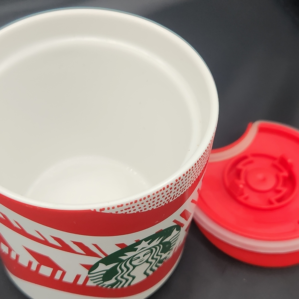 2021 Starbucks Holiday Ceramic Mug with Lid - Picture 7 of 8